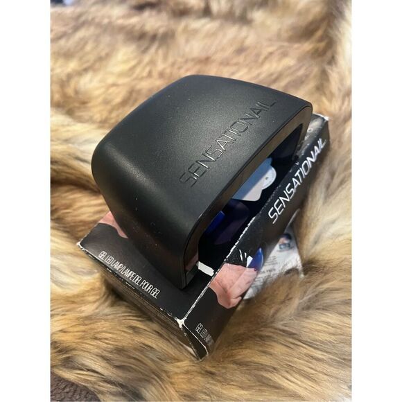SensatioNail LED Gel Nail Polish Lamp with charging cord and brick - Picture 3 of 6